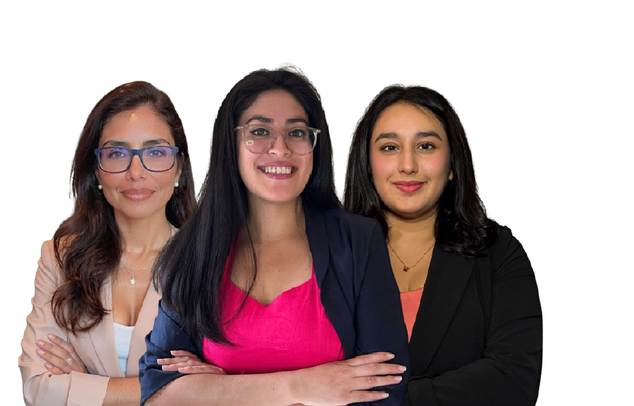 El equipo de Lexmind: Marcy-Lú Sandoval, Francisca Álvarez y Daniela Gutiérrez